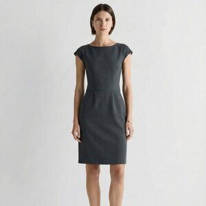 Quince Ultra-Stretch Ponte Cap Sleeve Dress - XL